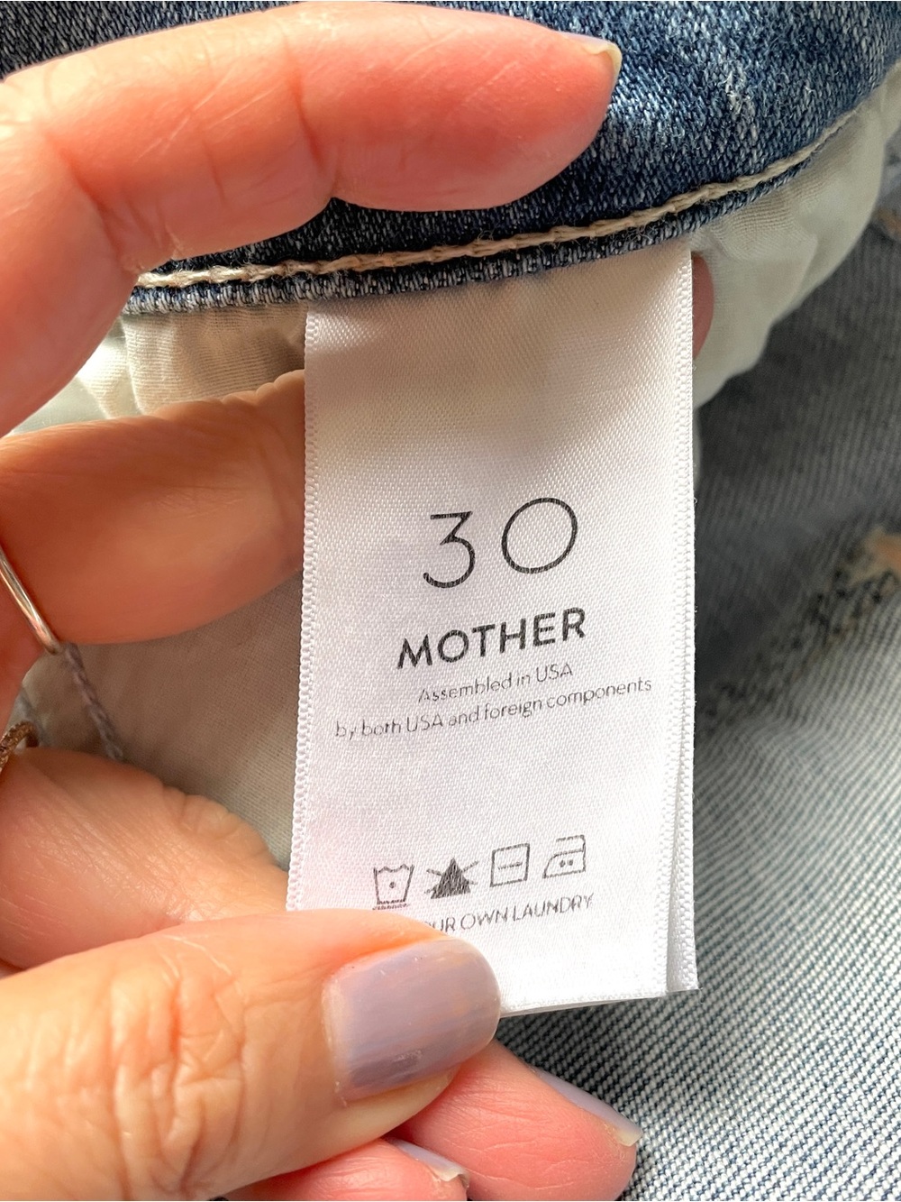 MOTHER The Rascal Ankle Snippet Mid Rise Straight Leg Jeans - 30" - Picture 9 of 16